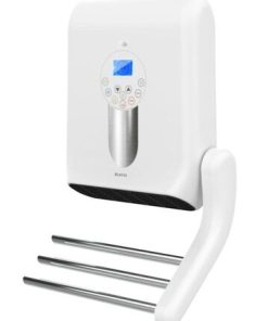 Blanc – 3 barres rétractables et chauffantes à 45W en aluminium (avec traitement